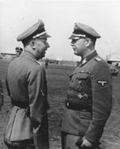 Himmler y Prutzmann en Ucrania en 1941