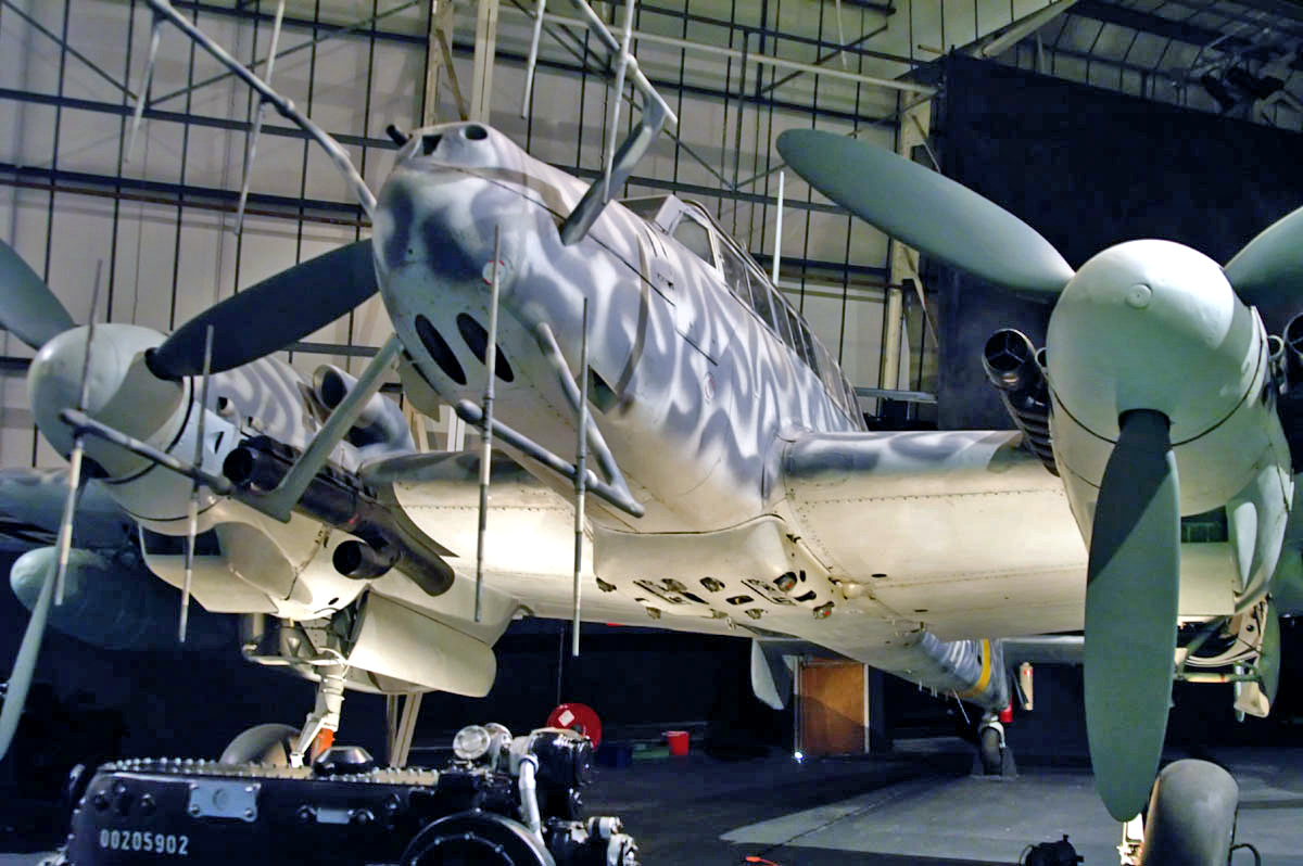 Messerschmitt Bf 110 G-4 conservado en el Museo de la RAF de Londres