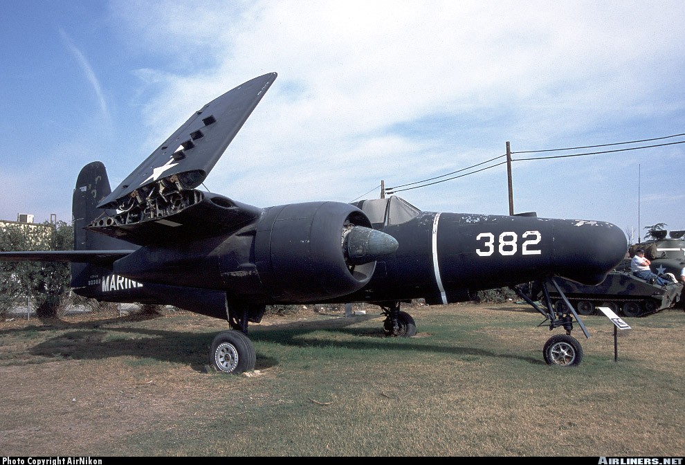 Grumman F7F-3N Tigercat con número de Serie 80382 conservado en el Planes of Fame Museum en Chino, California