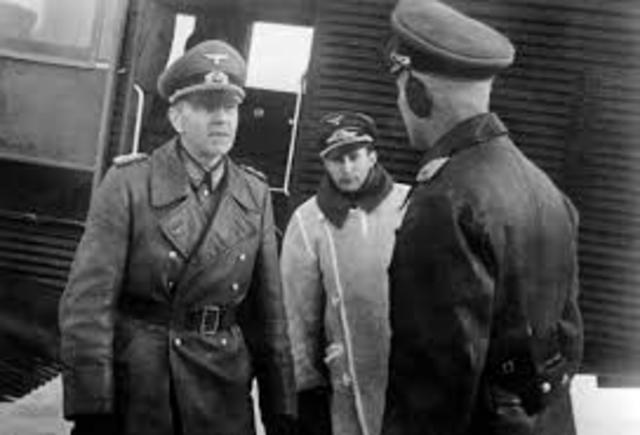El general Paulus llega al Frente Oriental tomar el mando del VI Ejército, 5 enero de 1942