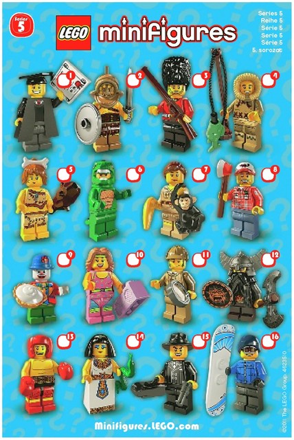 LEGO omini minifigure serie 5 - 16 to collect - SIGILLATE - diversi  personaggi