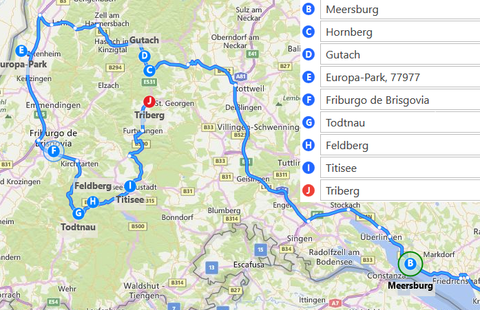 BADEN-WÜRTTEMBERG (Selva Negra, ...) - Diarios - Itinerarios de 1 a 4 días, Region-Germany (4)